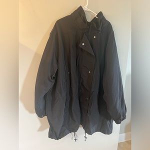 Women within plus size 3X zip up waterproof jacket fleece removable lining